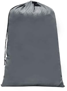 Wäschesack Reise 60 x 90 cm, Wäschebeutel Schmutzwäsche Große Kapazität, Wäschebeutel Reise mit Kordelverschluss, Stoff 120L Schmutzwäschebeutel (1 Stück Grau)