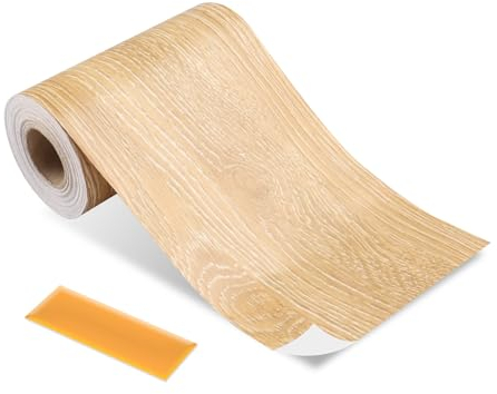 Cenefa Adhesiva Cocina, Cenefas Adhesivas BañO Para Bordes De Pared, Marco De Puerta, DecoracióN De Marco De Ventana,Cenefa Adhesiva Para Pared Para Hogar, BañO, Cocina(Roble cafetero,1000 * 10 Cm)
