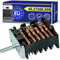 Interruptor de Encendido de Horno y Placa Eléctrica de 7 Posiciones 16A 250V con Código Original 46.27266.500 4627266500 para EGO - MADE IN EU - Garantía de 10 Años - MONTERAL