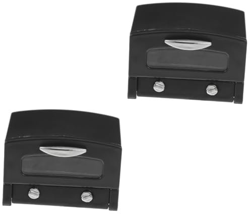 VICASKY 2 Piezas Horno De Casa De Muñecas Juguete para Hornear En Miniatura Mini Horno De Juguete Accesorio para El Hogar De Juguetes para Niños Mini Juguete para Hornear El Plastico Black