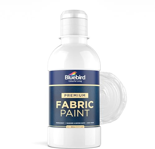 Pintura para tela, color blanco, 250 ml