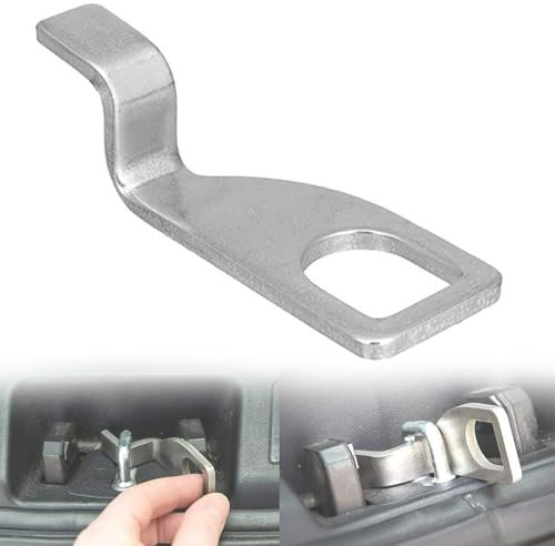 Auto Heckklappenaufsteller, Edelstahl Heckklappen Aufsteller, Heckklappen Verlängerungshaken, Frischluftschloss-Haken-Halterung für VW T5 T6 Volkswagen Camper
