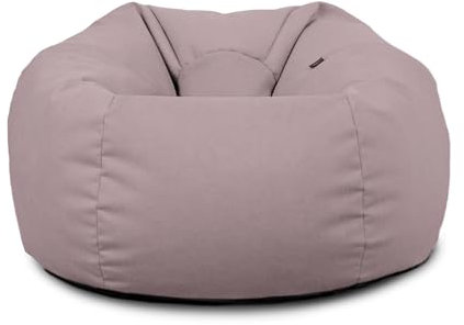 rucomfy Beanbags Large Adults Bean Bag Chair with Filling Included - Machine Washable Durable Big Bean Bag for Adults - Comfortable Home & Living Room Beanbag Seat for All Ages (Lilac, Beanbag Only)
