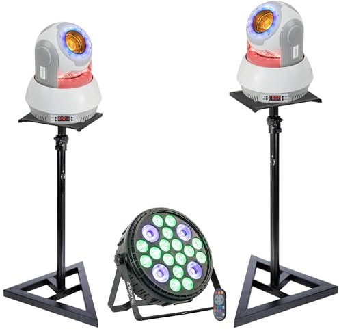 Ibiza - Spider DMX QUAD8-FX 8 x 10 W – Fuß Halterung Lyre Star-Wash 30 W – Nebelmaschine 3 in 1 400 W – Abend Party DJ