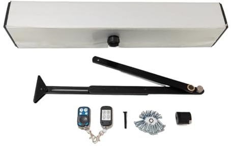 Flat Door Opener Automatic Door Opener top Mounted Electric Door Closer Fire Door Opener Medical(Push Arm - Outside Door)