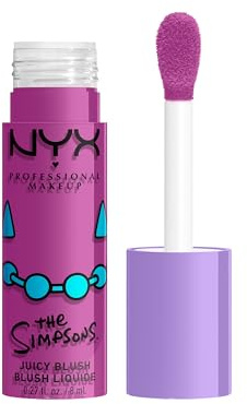 NYX Professional Makeup Saucy Sisters Fat Cheeks Liquid Blush, saftig, aufbaubar, ultra hydratisierend, vegan, Lavendar Sass, 1 Stück