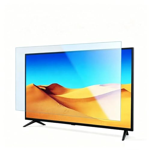 Four-Side Full Adhesive TV Screen Protector 32-50 Inch PET TV Screen Protector with Blue Light Blocking Anti-Scratch Anti-Glare Easy Installation Durable & Easy to Clean(48 inches: 1056×596)