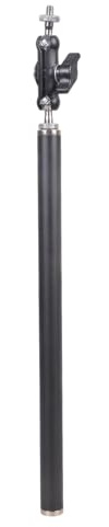 Asta di prolunga per treppiede in metallo con filettatura femmina da 1/4 per action camera, telefoni e microfoni Live Stream Mic Mount Stock