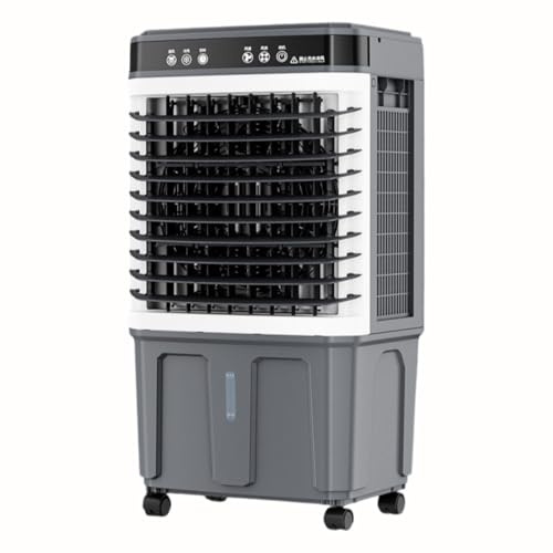 Verdunstungsluftkühler mit großem Wassertank, 120°-Oszillation, 3 Geschwindigkeitsstufen, tragbarer Ventilator, Klimaanlage für den Außenbereich, geeignet für Terrasse, Garage, gewerbliche Nutzung,
