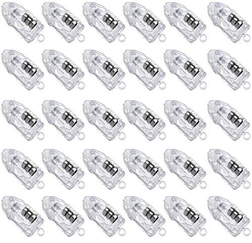 NOVELTY PLACE 30 Pcs White LED Mini Party Light for Paper Lantern, Balloons, Weddings and Festival Decorations - Long Lasting, Waterproof, Elegant White