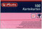 Herlitz 1150507 Karten, A5, 100 Stück, weiß, rosa, A7 / 800 Karten