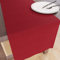 Encasa XO Table Runner Größe 32x150 cm | Baumwoll -Leinwand Stoff | Deep Red Solid Color | Waschbarer und dauerhaft