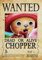My Little Poster Anime Poster One Piece Chopper Wanted für Wohnheim, ungerahmt, Querformat, 29.7 x 21 cm