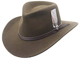 Silver Canyon Montana Cowboyhut aus Wollfilz, Western-Stil - Grün - XX-Large