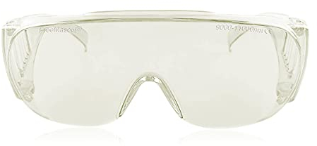 FREEMASCOT OD 6+ 9000nm - 11000nm Wellenlänge CO2 Laser-Schutzbrille für 10,6um CO2, 10600nm Laser-Schutzbrille (Style 3)