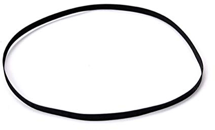HEALLILY Turntable Belt Gummi Plattenspieler Schallplattenspieler Zubehör 54cm Record Player Zubehör Schwarz