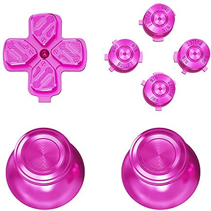 eXtremeRate Boutons Dpad ABXY avec Joysticks Métal pour ps5 Manette, Boutons Joysticks Métal de Remplacement pour ps5 Manette, Violet