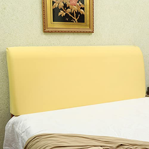 Stretch-Bett-Kopfteilbezug, hochelastisch, staubdichter Schutz für Holz/Rattan/gepolstertes Metall-Kopfteil, King-Size-Größe 200-220 cm
