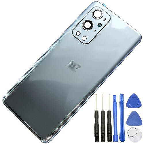 Ubrokeifixit für OnePlus 9 Pro Gehäuse Rückwand, Glastürabdeckung, für OnePlus 9 Pro 5G 6,7 Zoll LE2121 (nicht für 1+9R 16,6 cm, nicht für 1+9 16,6 cm) (1+9 Pro/Morgennebel)