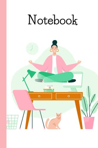 Desk Yoga Notebook - Journal - Ruled - 6 X 9 - 120 Pages