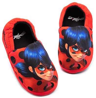 Miraculous Wunderliche Hausschuhe Mädchen Kinder Marienkäfer Superheld Red House Schuhe 30