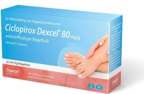 Ciclopirox Dexcel 80 mg/g Lösung wirkstoffhaltiger Nagellack bei Nagelpilzinfektionen, 3.3 ml Wirkstoffhaltiger Nagellack
