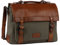 Schoolmaster by Harolds Messenger Bag, Umhängetasche für Damen und Herren - khaki/cognac