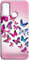 Mixroom - Cover Custodia Back Case in TPU Silicone Morbida per ZTE Blade A52 Fantasia Farfalle Rosa L156