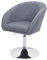 Mendler Esszimmerstuhl HWC-F19, Küchenstuhl Stuhl Drehstuhl Loungesessel, drehbar höhenverstellbar - Stoff/Textil dunkelgrau