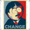 Jitipozy Randy Marsh – Change Poster, Metallschild, 30,5 x 30,5 cm, lustig, für Zuhause, Mann, Höhle, Garage, Wanddekoration