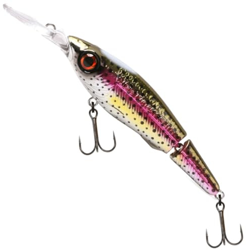 Spro Iris Twitchy JTD HL 7,5cm 8,5g - Zweiteiliger Wobbler, Farbe:Rainbow Trout
