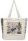BROADREAM Jutebeutel Bedruckt Vintage, Jute Beutel, Einkaufstasche Bag, Canvas Tote Bag Aesthetic Vintage Taschen Groß Umhängetasche Stofftaschen für Damen Uni Arbeit