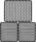 Sicignano | Set Tappetini per Lavello in Gomma Colore Nero, 1 Scolapiatti 40x32 cm, 2 Fondo Lavello 33x29 cm - Multiuso, Resistente, Made in Italy