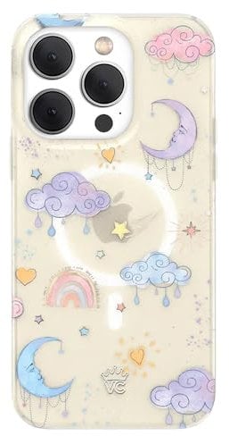 VELVET CAVIAR for iPhone 15 Pro Max Case - Compatible with MagSafe - 10ft Drop Tested - Colorful Stars Moon Rainbow