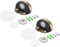 sourcing map Magnetic Door Stopper Catch, 2pcs Stainless Steel Floor Mount Door Stops Magnets Door Holder with Self Adhesive and Screws, Bronze Tone