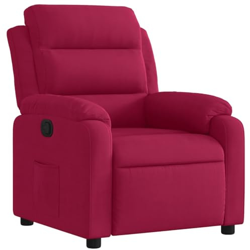 vidaXL Relaxsessel Weinrot Samt