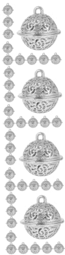 MAGICLULU 48 STK selbstgemachte Glocke weihnachtsdeko Christbaum anhänger Baumglocken Türanhänger Ornament Wohnkultur Fensteranhänger hängendes Dekor Palastglocke Zubehör hängende Glocke