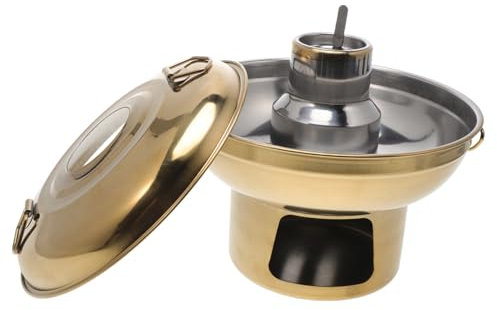 BESPORTBLE Edelstahltopf Mit Doppelgriff Für Kochen Wärmeisolierend Und Sicher Praktischer Haushaltskochtopf Für Hot Pot Und Schmoren