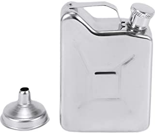 Rtauhife Mini Edelstahl 5 Unzen Flachmann Schnaps Whisky Alkohol Brenngas Benzinkanister