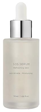 SOS Anti-Wrinkle Serum 50 ml - Facial Moisturizer | 24h Feuchtigkeit | vegan, klimaneutral & Clean | Gesichtscreme für Damen | zertifizierte Naturkosmetik Feuchtigkeitscreme für das Gesicht (50ML)