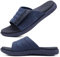 ONCAI Sandali Uomo Regolabili Cinghie Ortogonale Plantar Fasciitis Punta Aperta Sport Pantofole Slides con Morbido Comodo Arco Supporto Ciabatta Blu Taglia 44.5