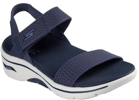 Skechers Damen Go Walk Arch Fit 2.0 Annie Sandale, Navy Textile, 37 EU