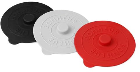 3 Pcs Silicone Cup Lids - Reusable Anti Dust, 9.3CM Silicone Stretch Lids for Home, Outdoors, Mug, Coffee, Wine Glass