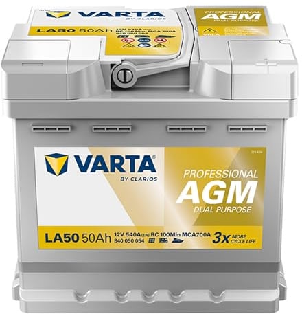 VARTA Professional Dual Purpose AGM (LA80) 12V 80Ah 800A - Nassbatterie für Wohnmobile, Wohnwagen & Boote - Resistente Starter- & Versorgerbatterie hoher Energiebedarf - Bleisäurebatterie wartungsfrei