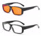 2 Pcs Blue Light Glasses Blue Light Blocking Glasses Blue Light Protection Computer Glasses Gaming Glasses Suitable for Computer Screens Mobile Phones Tvs (Bright Black Orange Red & Transparent)