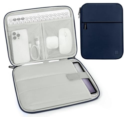 Dadanism 13 Inch Tablet Sleeve Padded Carrying Case for iPad Pro 13 M4 2024, iPad Air 13, iPad Pro 12.9, Samsung Galaxy Tab S10+ Plus/S9 FE+/S9+ Plus 12.4, reMarkable Paper Pro 11.8, Indigo
