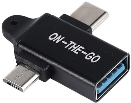 Cpolebev Convertidor USB C una USB 3.0 OTG Adaptador USB 2 en 1 Tipo C Micro-OTG