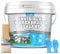 ivestimento impermeabile trasparente - sigillante a base d'acqua, impermeabile, impermeabile per interni ed esterni, in plastica liquida per tetti, pareti, bagno (Transparent, 1000g)