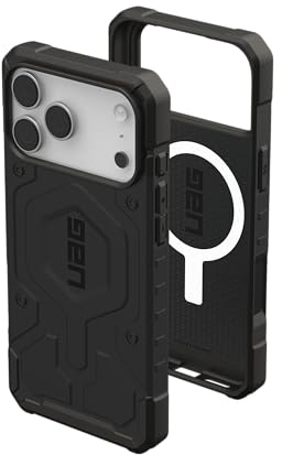 Urban Armor Gear Pathfinder MS Case compatibile con Apple iPhone 17 Pro Max Custodia (Ricarica wireless/carica magnetica, Protezione dalle cadute standard militare) nero