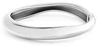 Calvin Klein Women's SCULPTED Collection Bangle Bracelet in Stainless Steel - Available in Silver or Gold Version